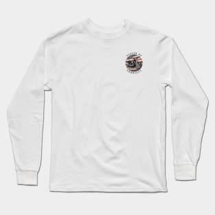 Fueled By Sobriety American Biker Pocket Sized Long Sleeve T-Shirt